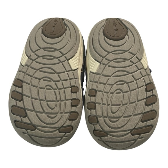 Stride Rite Blue and Brown Sneakers with Elastic Laces and Velcro closure - Picture 6 of 9